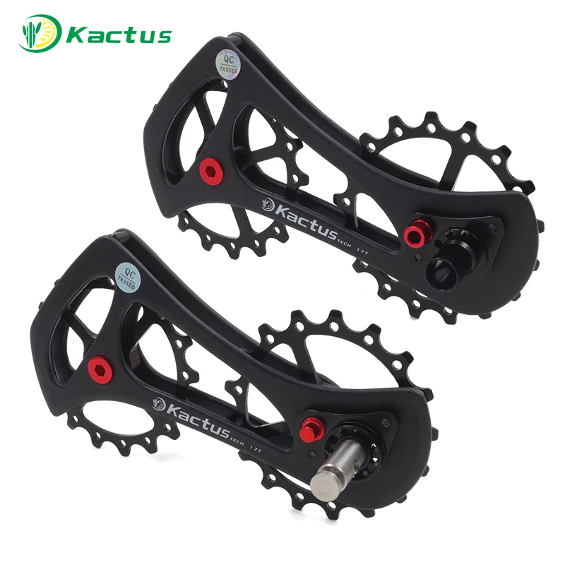 Road Bike Derailleur for 11 Speed Up Shimano Groupset Carbon Fiber Bicycle Rear Derailleur Guide Bike Wheel Pulleys Bike Parts