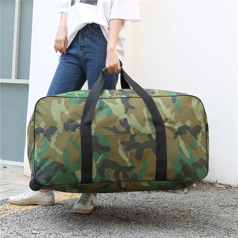 Large-capacity 158 air checked bag overseas study suitcase airplane checked box folding wheeled Travel bag man