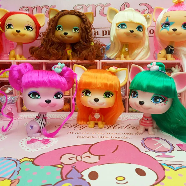 Lovely dolls pet Love VIP Dog with hair Figure Toys Puppy doll collection Kid's Gift | Игрушки и хобби