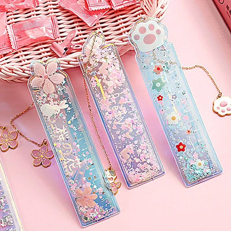 1 шт. креативные Русалочки Kawaii Quicksand liners Новинка измерительные инструменты для