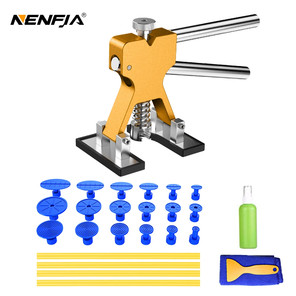 Приспособление для удаления вмятин кузова автомобиля с 10 вкладками сильная