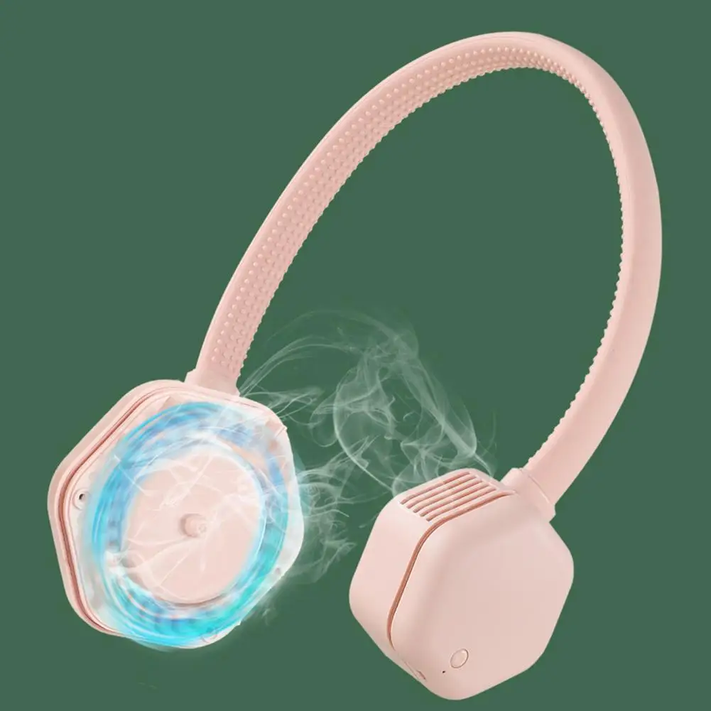 

Mini USB Portable Fan Neck With Rechargeable Battery Ultra quiet wind Wearable Fan handheld Air Cooler Conditioner for Room