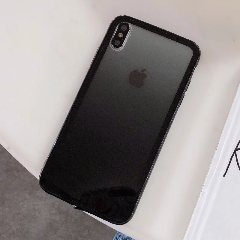 Градиентный цветной чехол для телефона Apple iPhone XS Max XR X 7 8 6 6S Plus Жесткий ПК мягкая