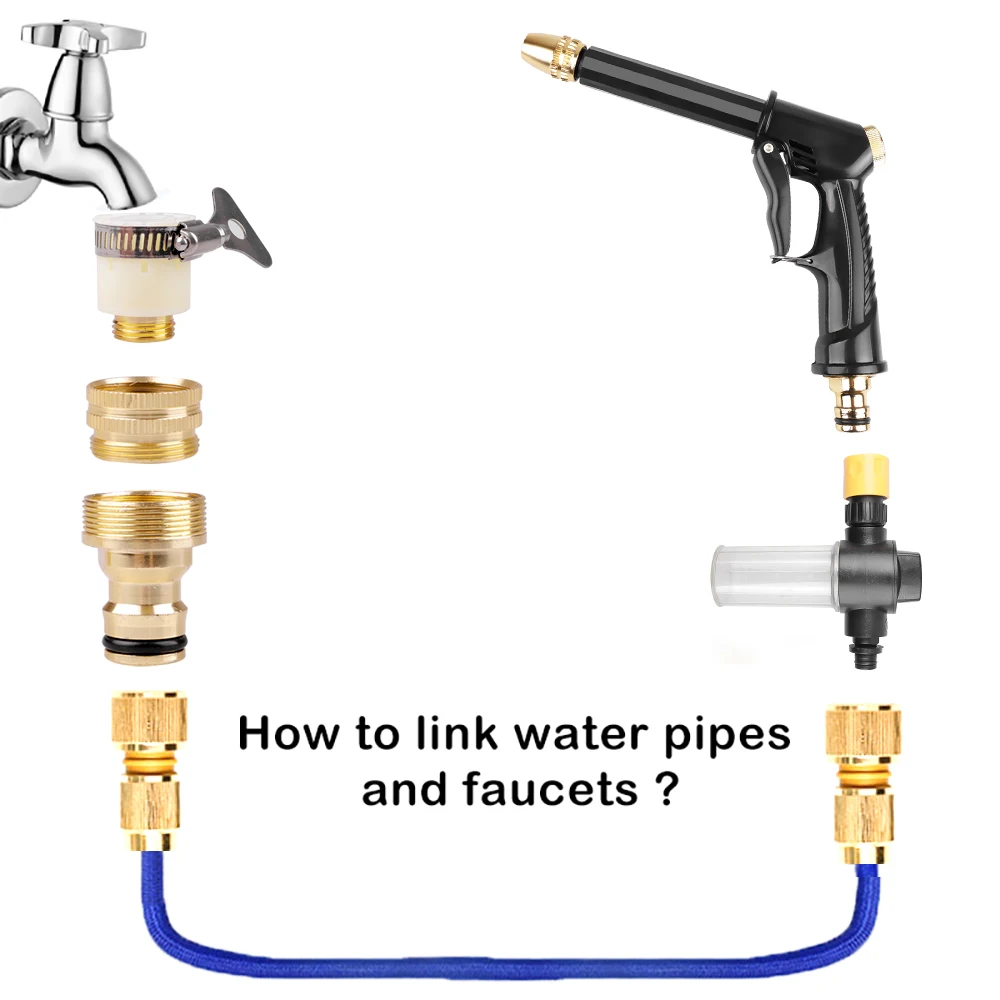 Портативный водяной пистолет высокого давления и насадка для полива распылитель