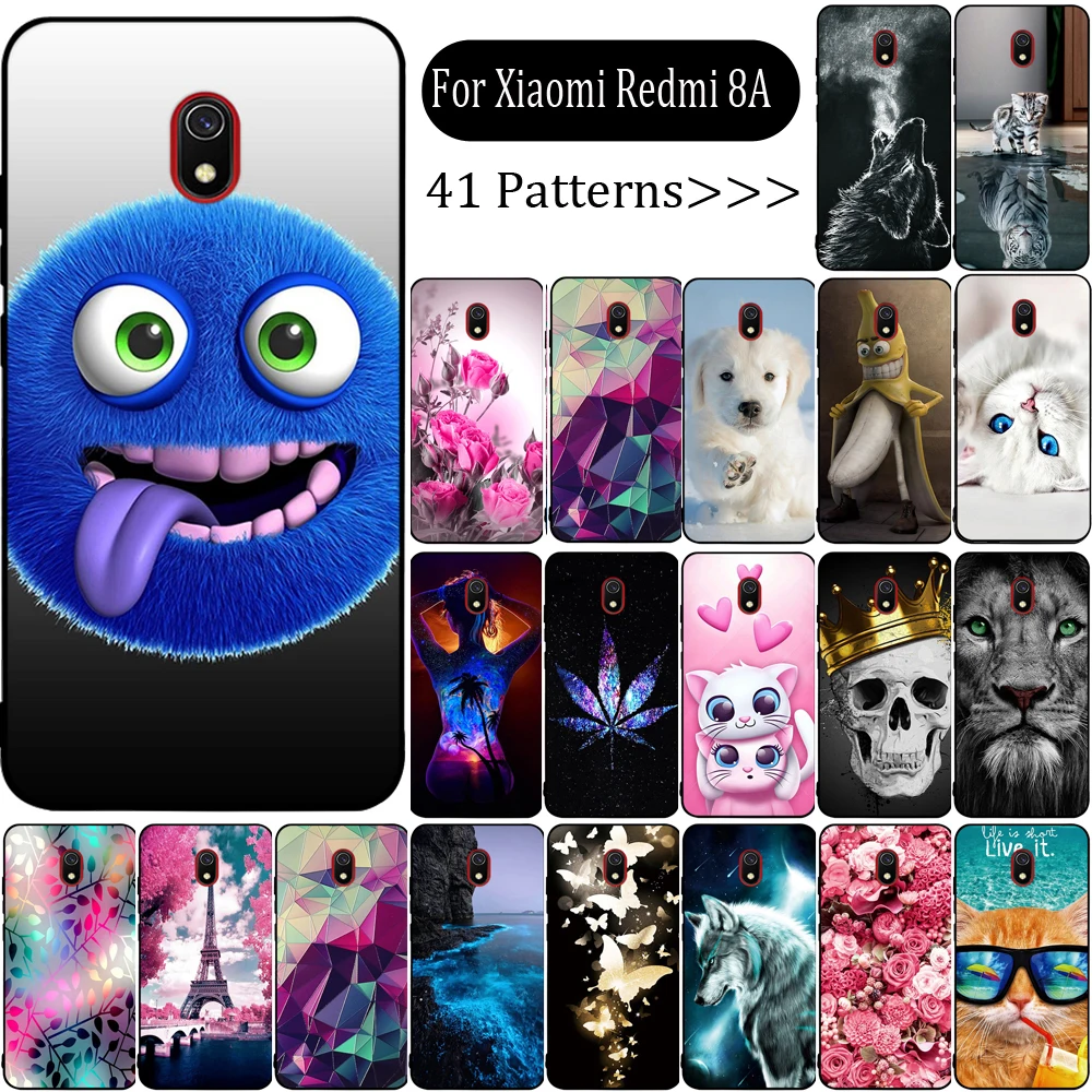 Чехол For Redmi 8A Xiaomi Anime Cartoon TPU Fundas Coque Back Cover 8 A Phone Silicone.