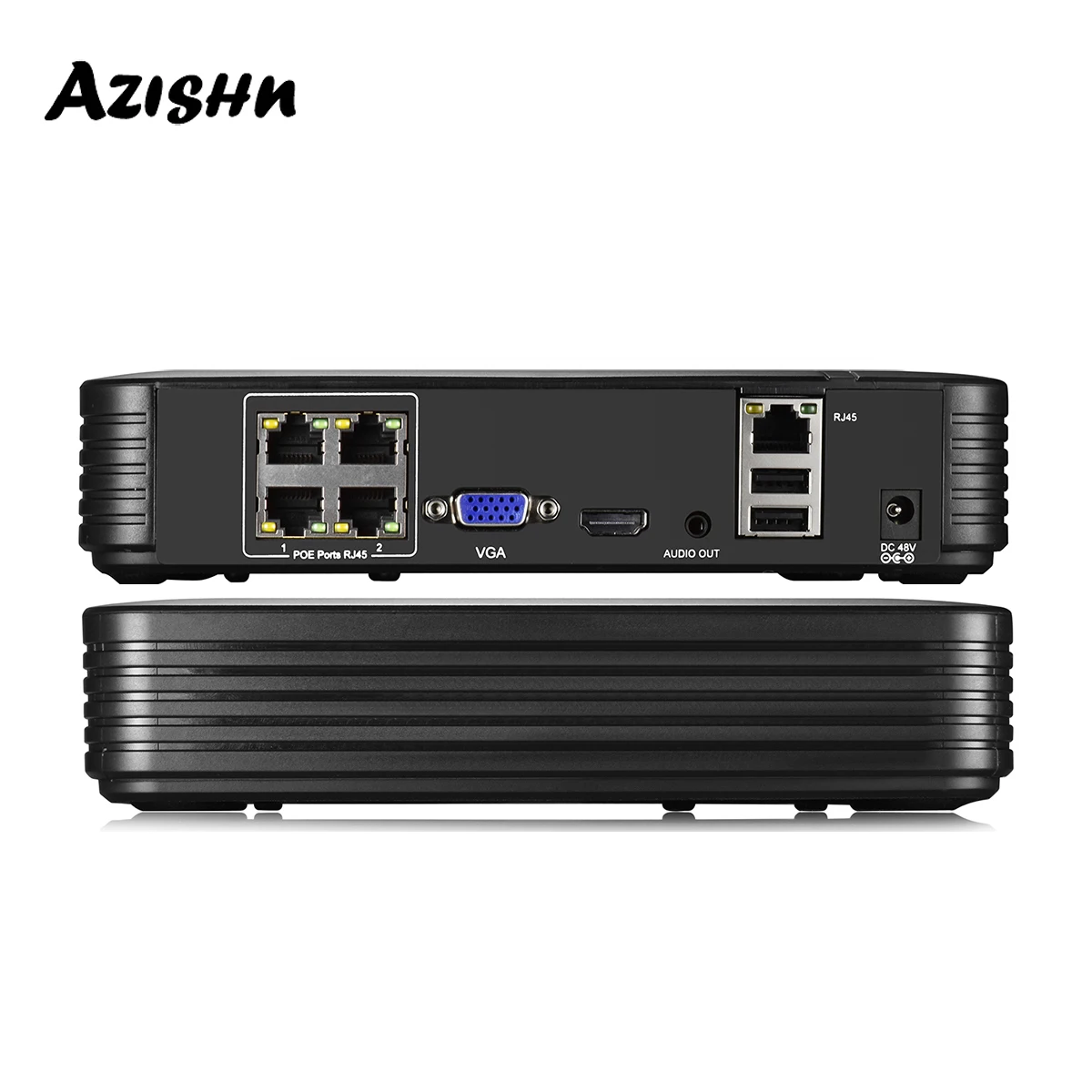Сетевой видеорегистратор AZISHN H.265AI устройство для видеонаблюдения HD ONVIF 4 канала 5