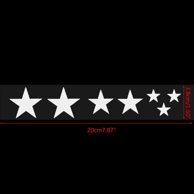 

Mountain Bike Reflective Stickers Frame Wheel Rim Sticker Fluorescent Stars Bicycle Reflector Decal Accessories
