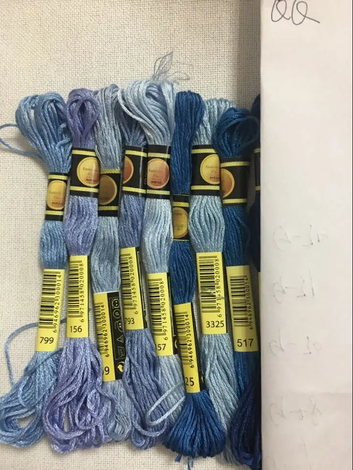 Нить для вышивки крестиком 8 цветов нить шитье моток пряжи рукоделия плетеный