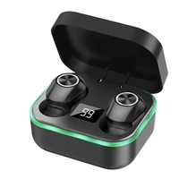 hot bluetooth compatible headset tws wireless earphones m8 mini earbuds stereo dual headphones with led digital display