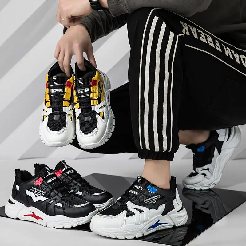 

Hot Spring Men Running Shoes 2020 New Style Korean-style Trend Mesh Sports Casual Running Versatile Dad Shoes Men Trendy Shoes