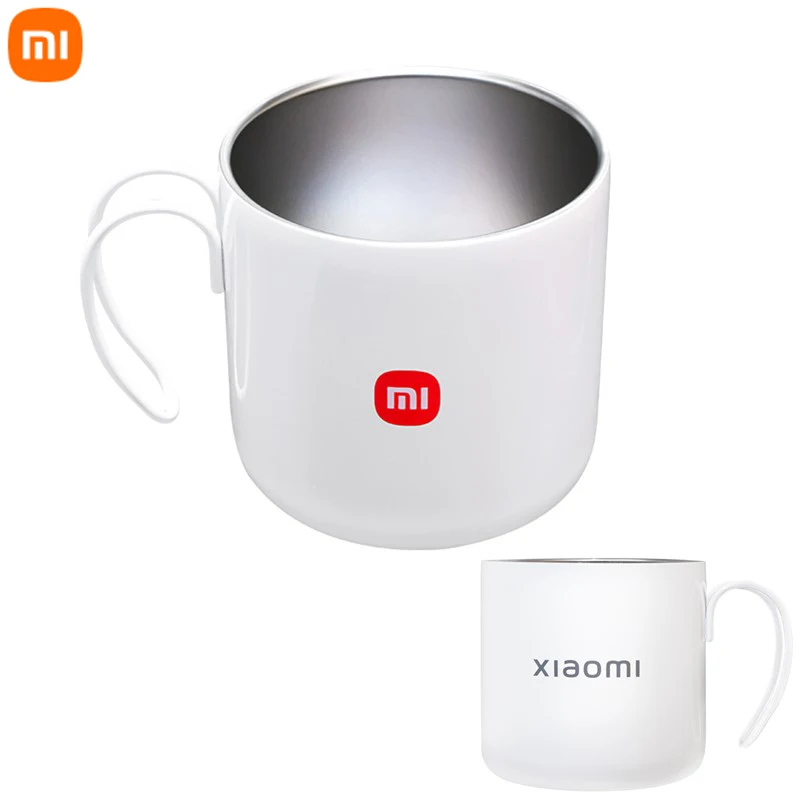 

Arrival Xiaomi Custom Stainless Steel Mugs Cups White Reusable Tea Iced Coffe Cup Hot Cold Usages Travel Hiking Luxury