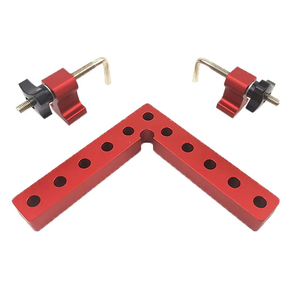 

Right Angle Auxiliary Fixture Clips Woodworking Corner Clamping Ruler Carpenter Square Adjustable L-Shaped Position Tool