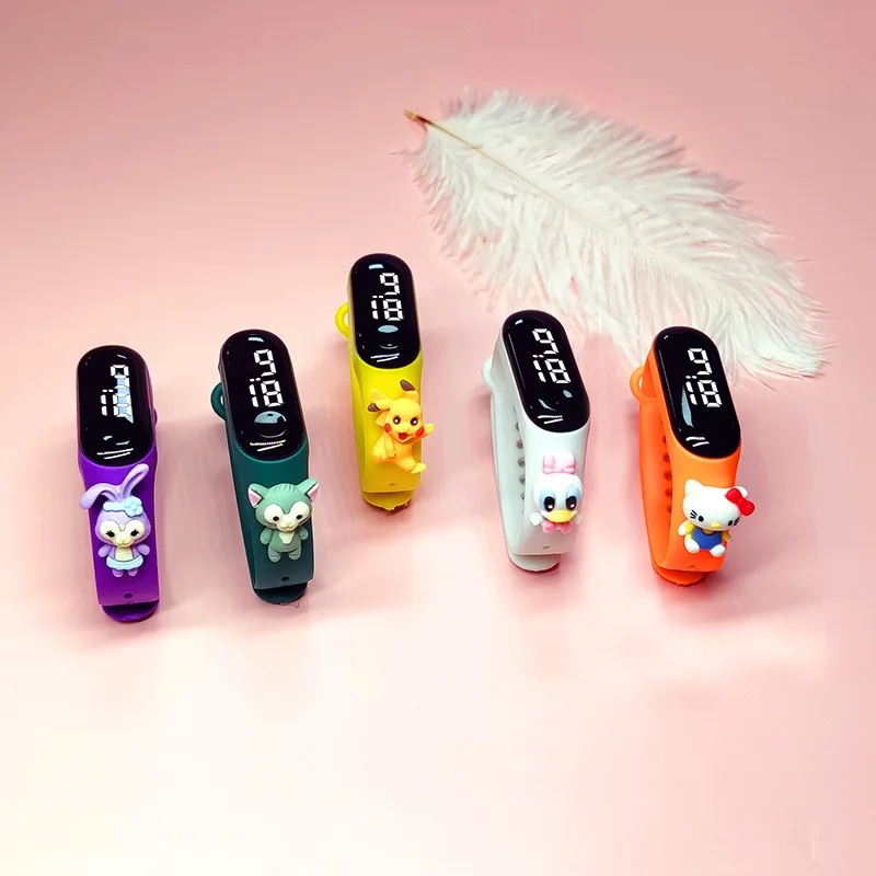 

Cartoon Children's Electronic Digital LED Display Watch Girls Boys Fashion Cute Wrist Watch Waterproof Hot Sale Kids Watch