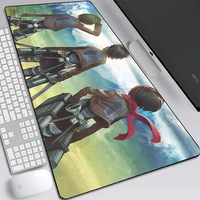 Attack Titan Anime XXL Gaming Padmouse Large Lock Edge Mouse Pad Computer Mousepad 90x40cm Gamer Laptop Keyboard Mouse Mats