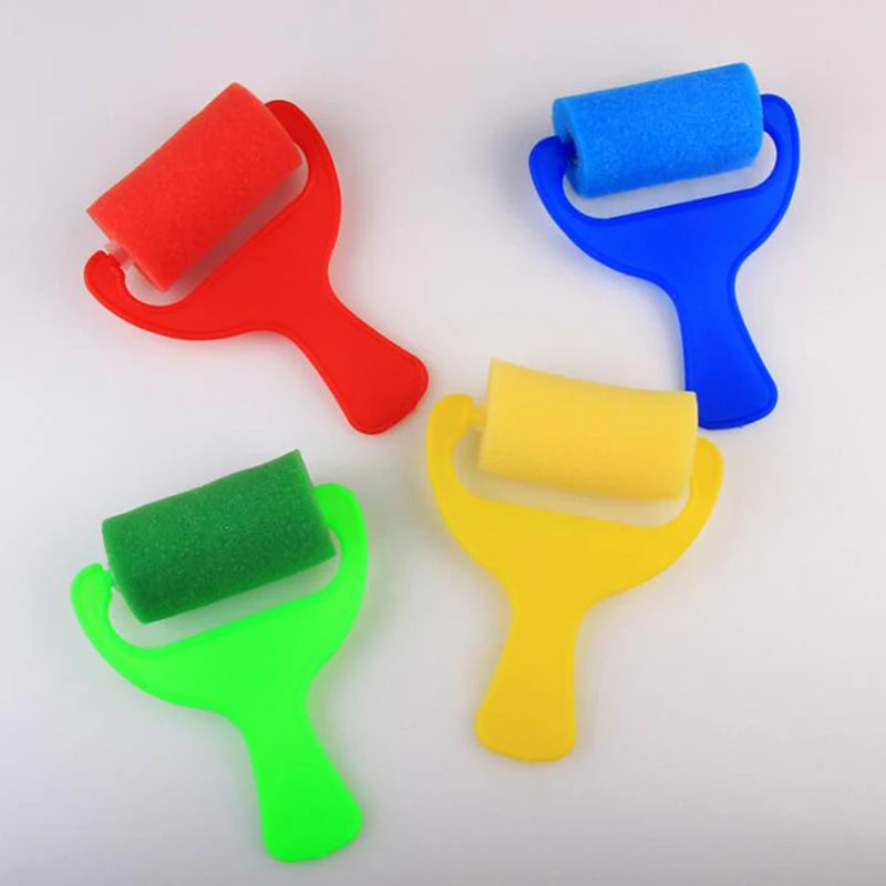 4 шт./упак. кисть губки для валика детская ремесленных инструментов рисования