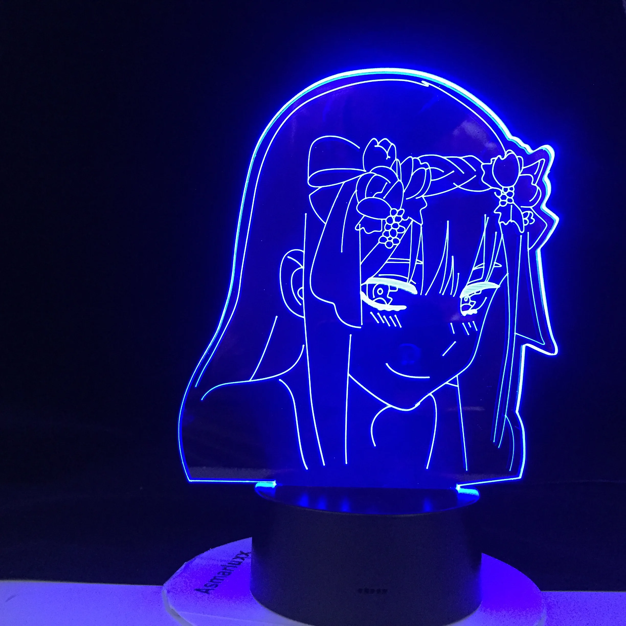 

Zero Two Figure Nightlight Kids Child Girls Bedroom Decor Light Manga Gift Anime 3d Lamp Night Light Lamp Darling In The Franxx