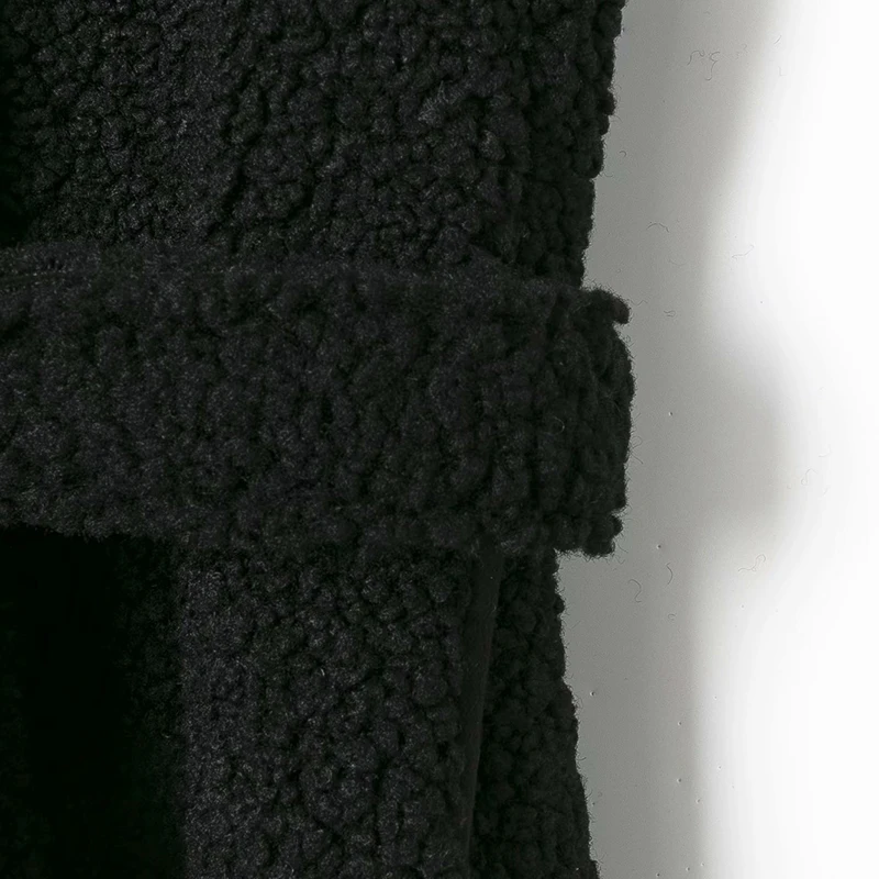 

Women Winter Faux fur Vest Coats 2020 Sleeveless Belt Long O-Neck Black Fashion Warm Female Street Waistcoats Outerwear Clothes