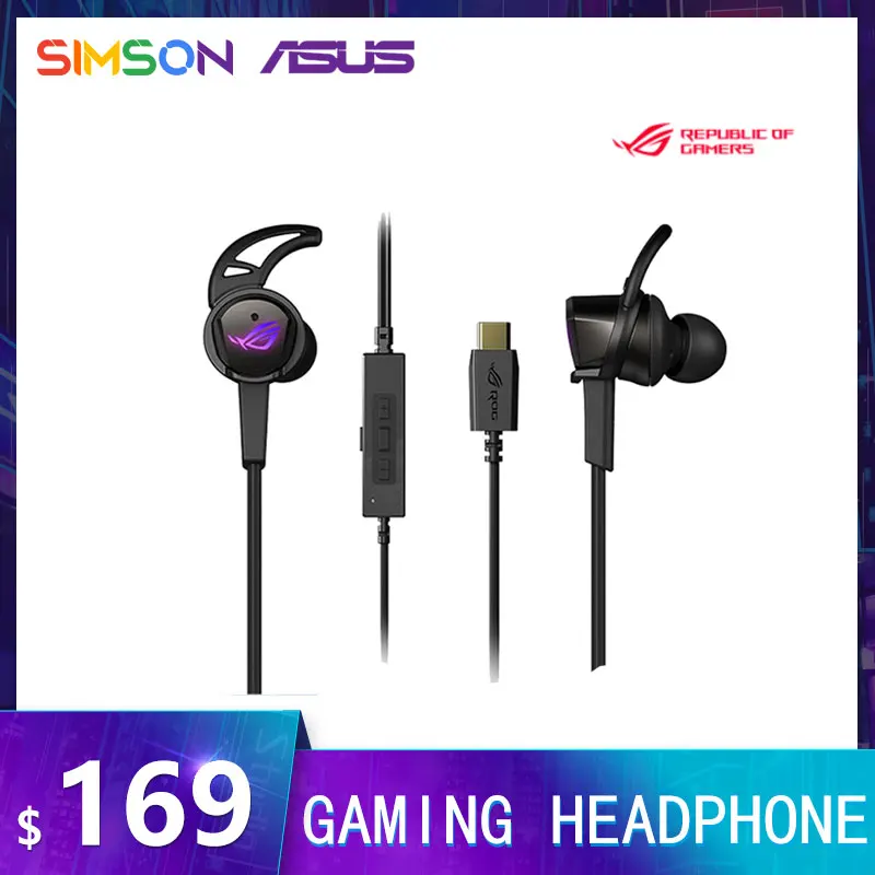 

ASUS ROG RGB Cetra In-Ear 7.1 Channel USB Type-C Gaming Headphone ANC Active Noise Reduction