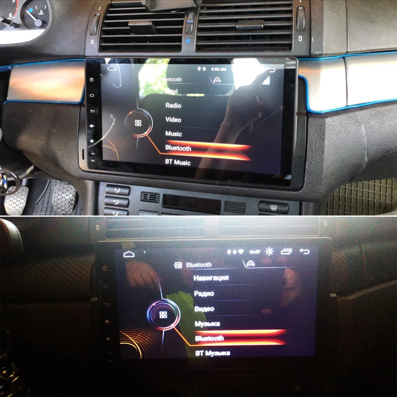 SilverStrong ips дисплей Android9'' 1DIN автомобильный радиоприемник 9 дюймов для BMW E46 M3 3