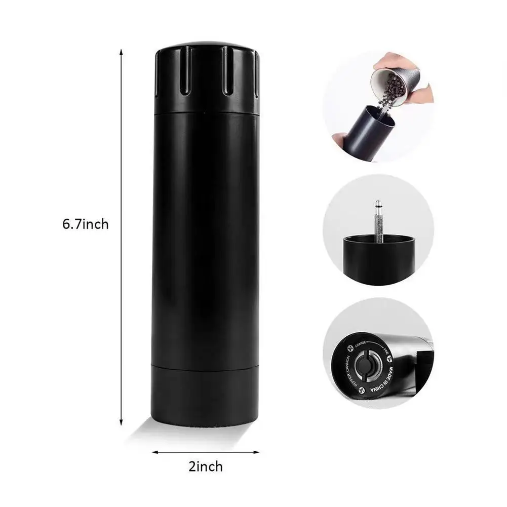 

Plastic Salt Pepper Grinder Spice Grinding Mill Kitchen Bottle Coarse Grinder And Manual Fine Cooking Adjustment Seasoning W3S2