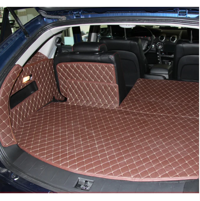 Leather Car Trunk Mat Cargo liner for SsangYong actyon 2006 2007 2008 2009 2010 2011 cover accessories carpet