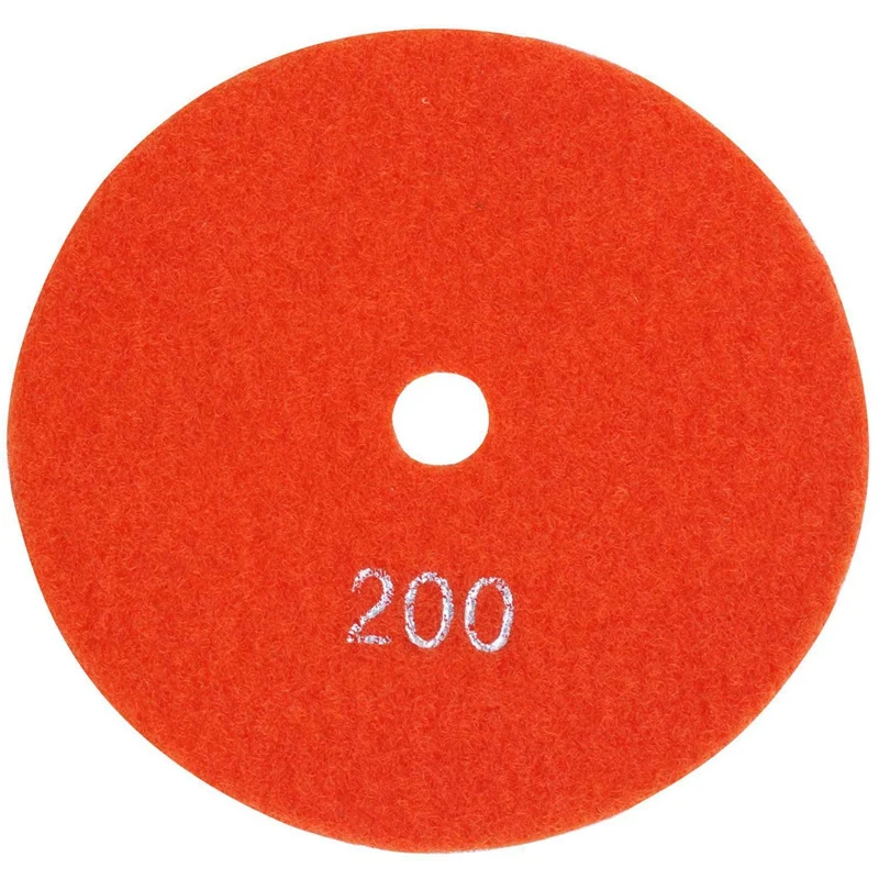 

2PCS 5 Inch 125mm Wet Diamond Polishing Pads Marble Granite, Grits 200 & Grits 2000