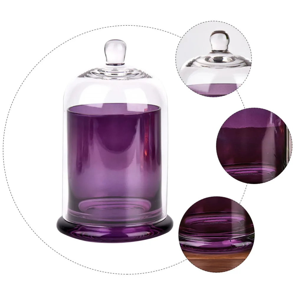 

1 Set Glass Cover Glass Aroma Cup Dust-proof Cover Home Decor (Transparent)