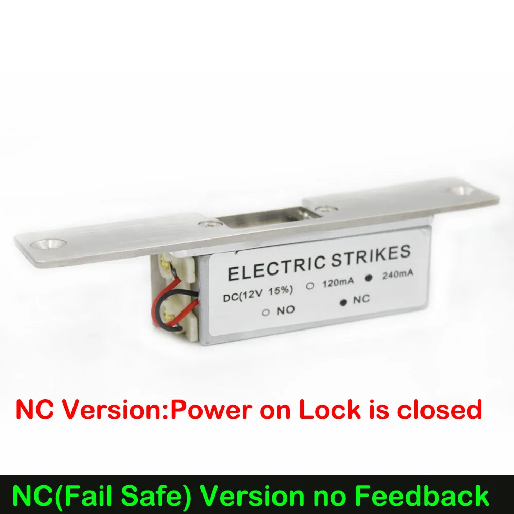 Электрический блокировочный замок из нержавеющей стали постоянный ток 12 В