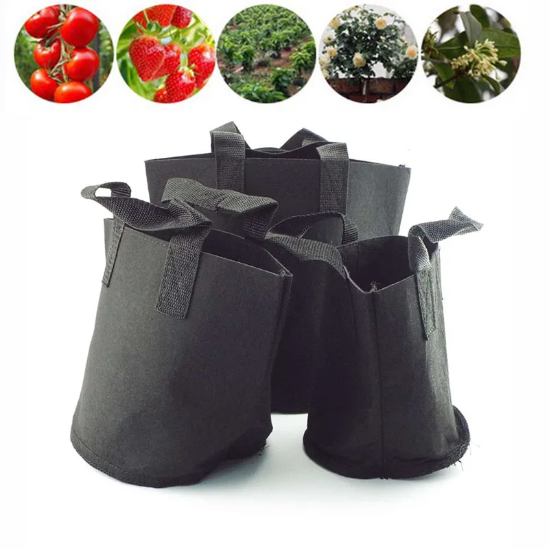 

Vegetable Potatoes Flower Plant Fabric Flower Planting Pots Grow Bags Felt Planter Growing Gardening Garden Tools