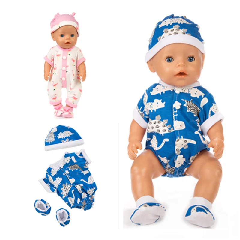 Born New Baby Fit 18 дюймов 43 см кукольная одежда аксессуары милая кукла розовый синий