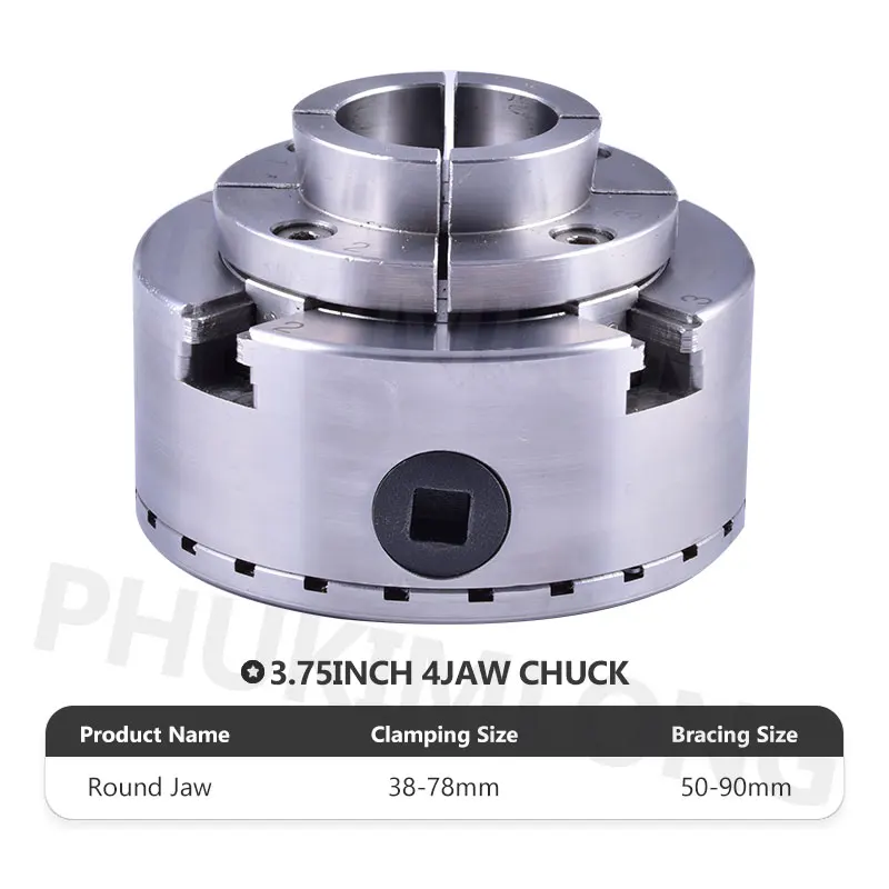 4 кулачковый Самоцентрирующийся патрон токарного станка 3 75 дюйма (95 мм) мини