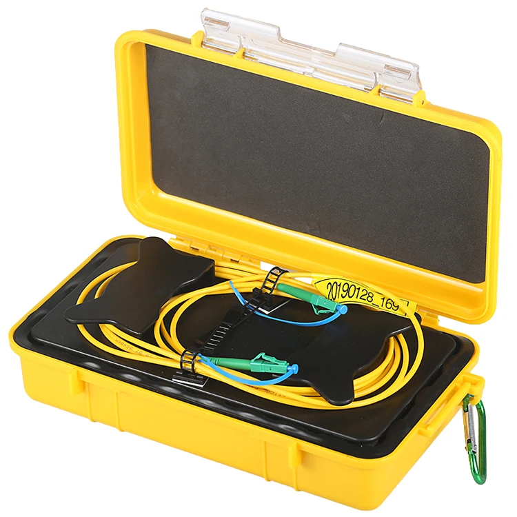

OTDR Launch Cable OTDR Optical Fiber Tester LC/APC-LC/APC Test Extension Cable Optical Fiber Jump Box Single Mode 500m 1km 2km