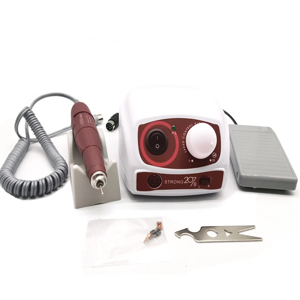 Электрическая дрель для ногтей 45000 об/мин полировальная машинка мощный блок