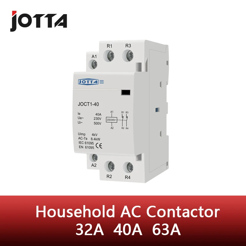 2P 32A 40A 63a 220V/230V 50/60HZ din rail ac контактор для дома 2NO / 2NC 1NO 1NC | Строительство и ремонт