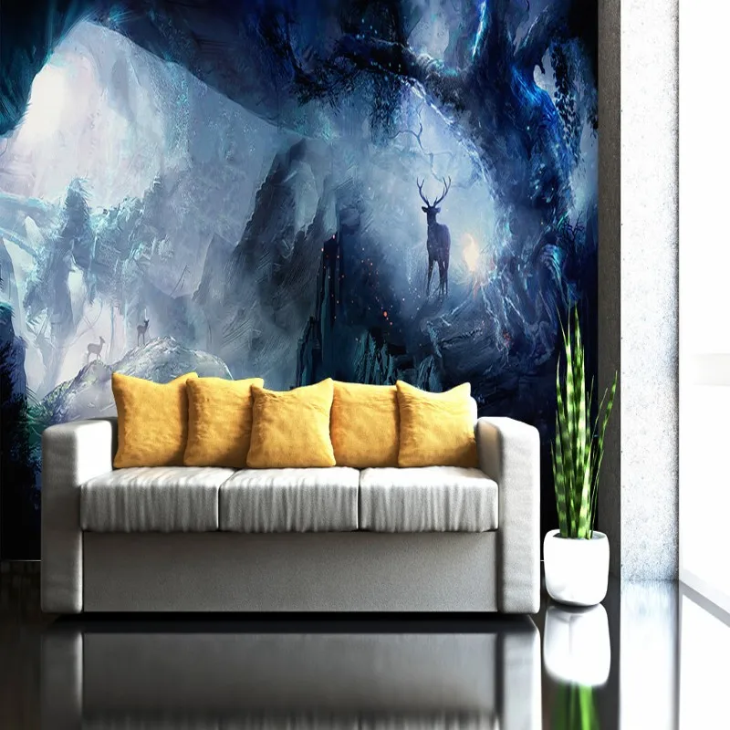 Прямая поставка фотообои на заказ Красивые романтические мечты лось свежий фон