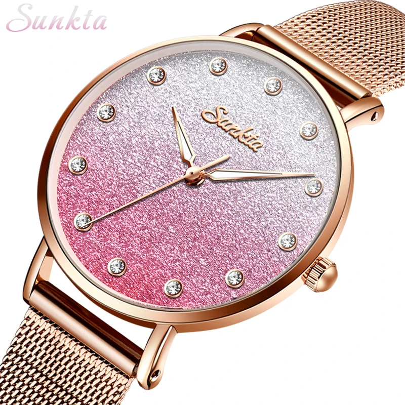 

SUNKTA Watches Women Brand Ladies Fashion Watches Reloj Mujer zegarek damski montre femme relogio feminino relojes para mujer