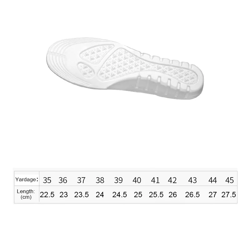 Sports High Elastic Kinetic Energy Ultra-Light Insoles Sweat Shock Absorbent Deodorant Breathable EVA Soft Shoes Pad Brioche