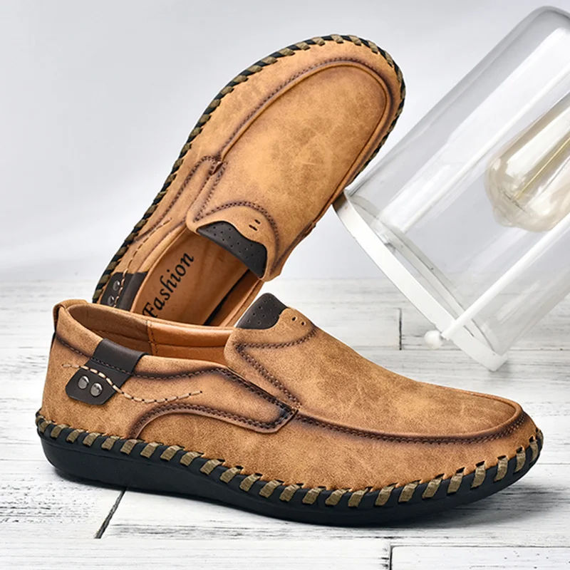 

Men's leather shoes, comfortable casual shoes, fashion, new in 2021