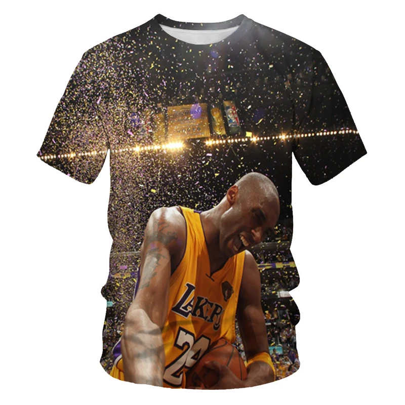 

American basketball star wonderful moment graphic T-shirt 3D printing oversized T-shirt men's T-shirt designer clothing