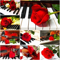 diy 5d diamond painting rose flower full square round piano diamond embroidery mosaic sale picture of rhinestone home decoration