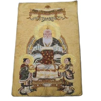 chinese thangka embroidery handmade silk character painting