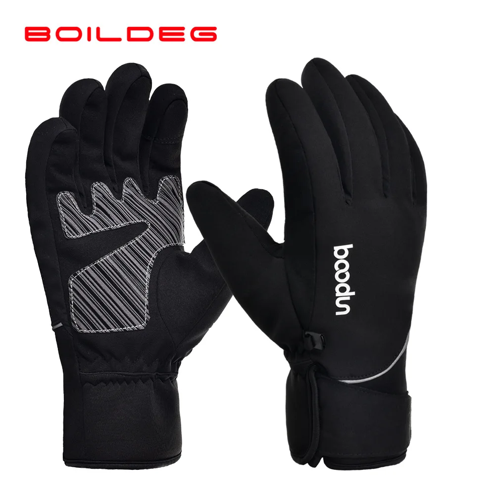 

BOODUN Men Women Ski Gloves Winter Outdoors Sport Snowboard Riding Gloves Touch Screen Windproof Waterproof Warm Cotton Gloves