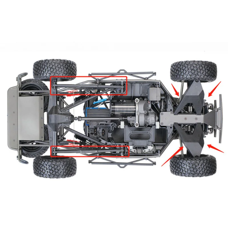 RC Car Lower Suspension Arms Metal OP Swing Arm Pull Rod for 1/7 TRAXXAS UDR Unlimited Desert Racer Upgrade 1 | Игрушки и хобби