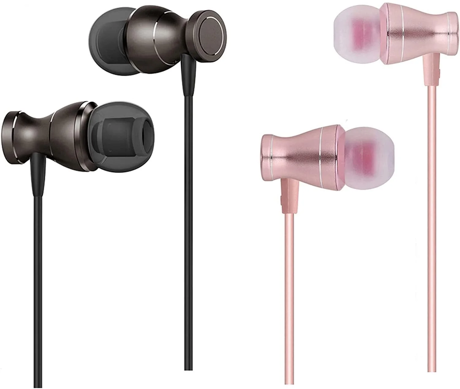 

FOR Wired Earbuds Headphones With Microphone,2 Pack Ear Buds In Ear Earphones With Bass Mic Volume Control