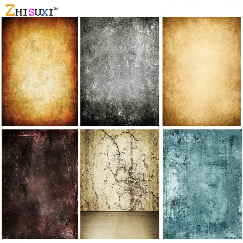 

SHENGYONGBAO Vintage Abstract Texture Portrait Photography Backdrops Studio Props Gradient Shabby Photo Backgrounds 21913 GRU-06
