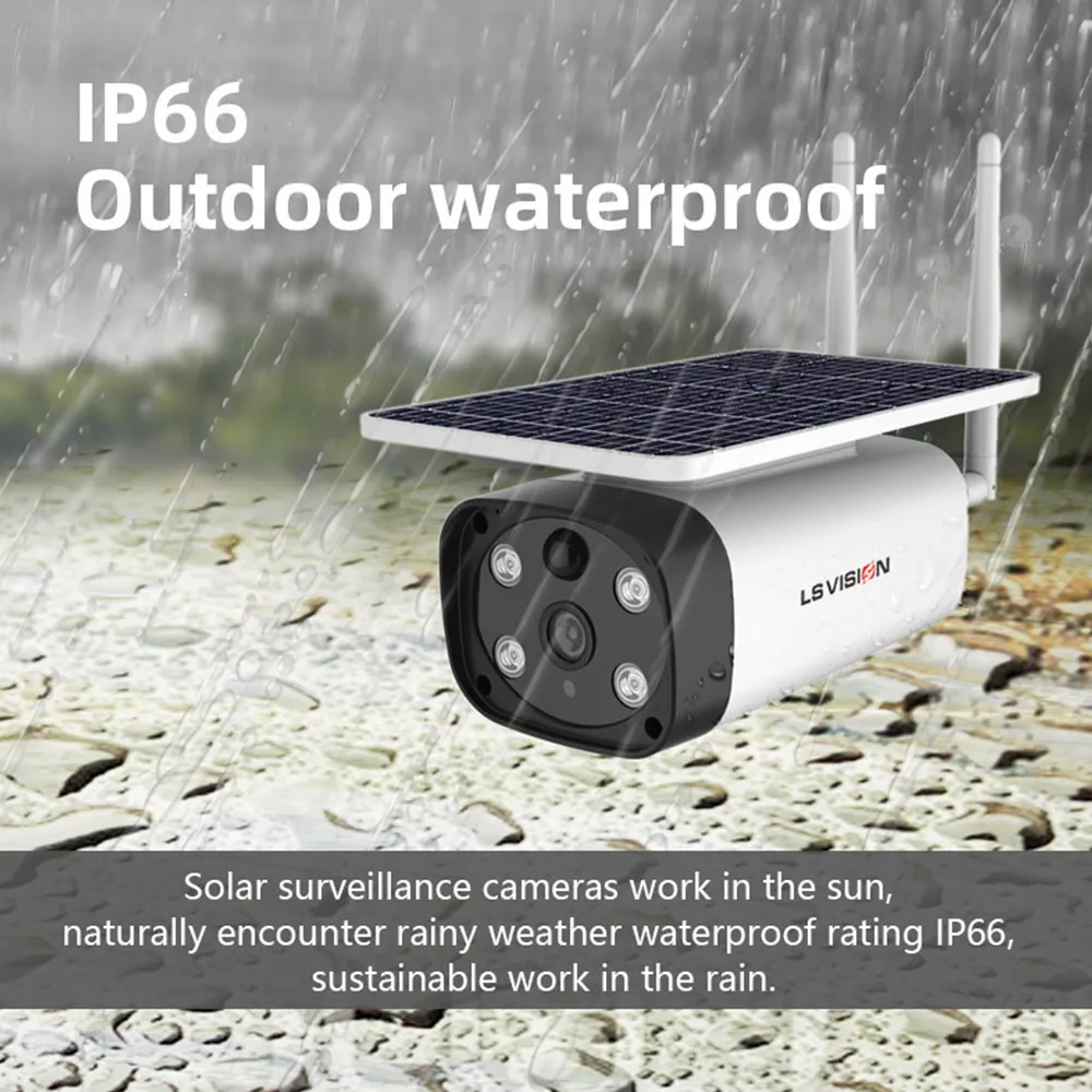 IP-камера наружная Водонепроницаемая с Wi-Fi 2 МП на солнечной батарее | Безопасность