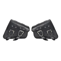 motorbike side tool bag waterproof motorcycle saddlebags retro universal 1 pair pu accessories leather outdoor luggage