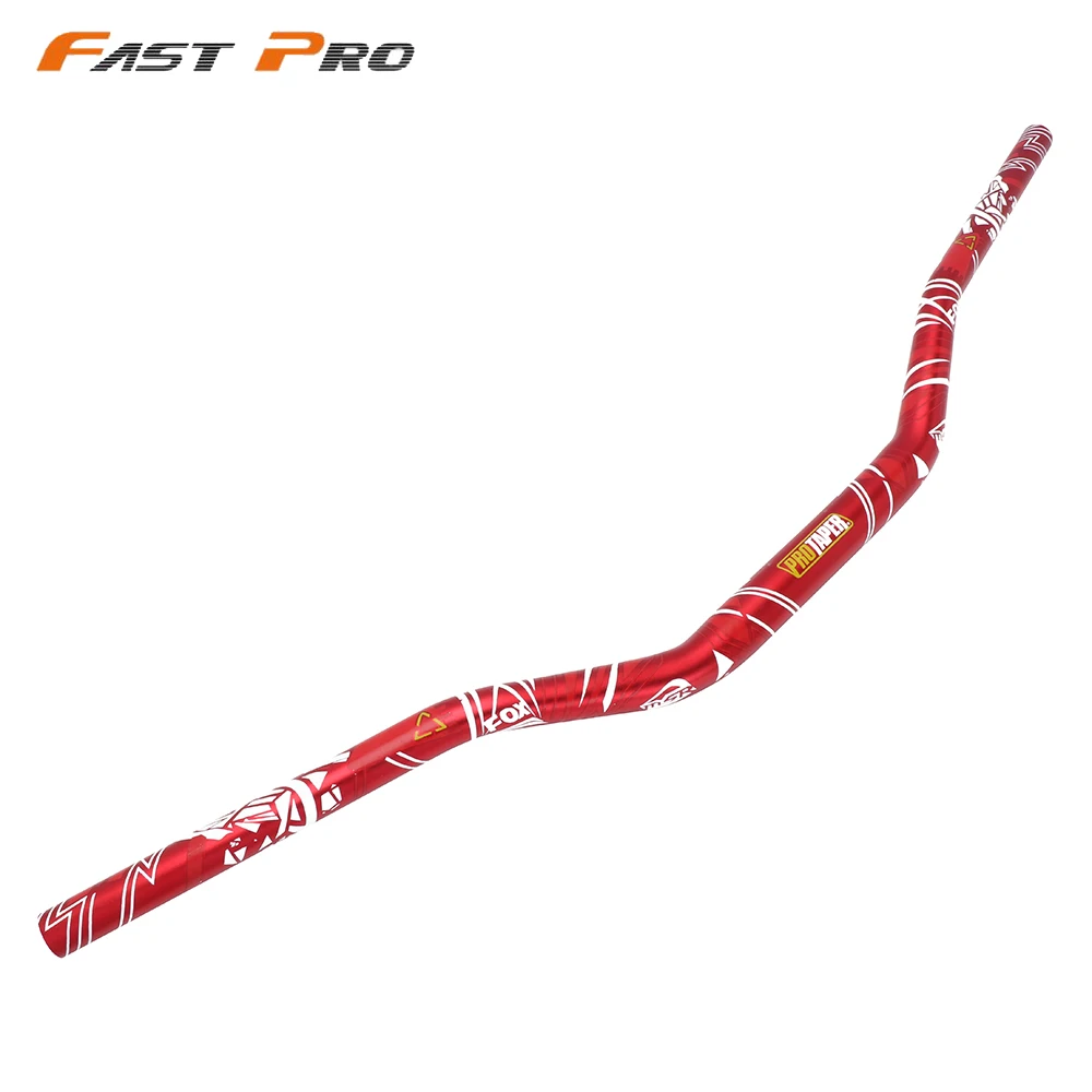 Мотоцикл 28 мм 1-1/" Fat Bar руль Грипсы колодки для KTM HONDA KAWASAKI SUZUKI YAMAHA CRF Protaper Pro Dirt Bike Motorcross - Цвет: Red