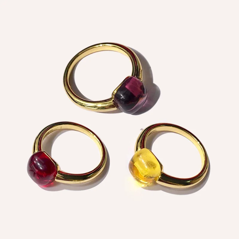 Высококачественное Золотое кольцо для гамбургеров с вакуумным покрытием 5