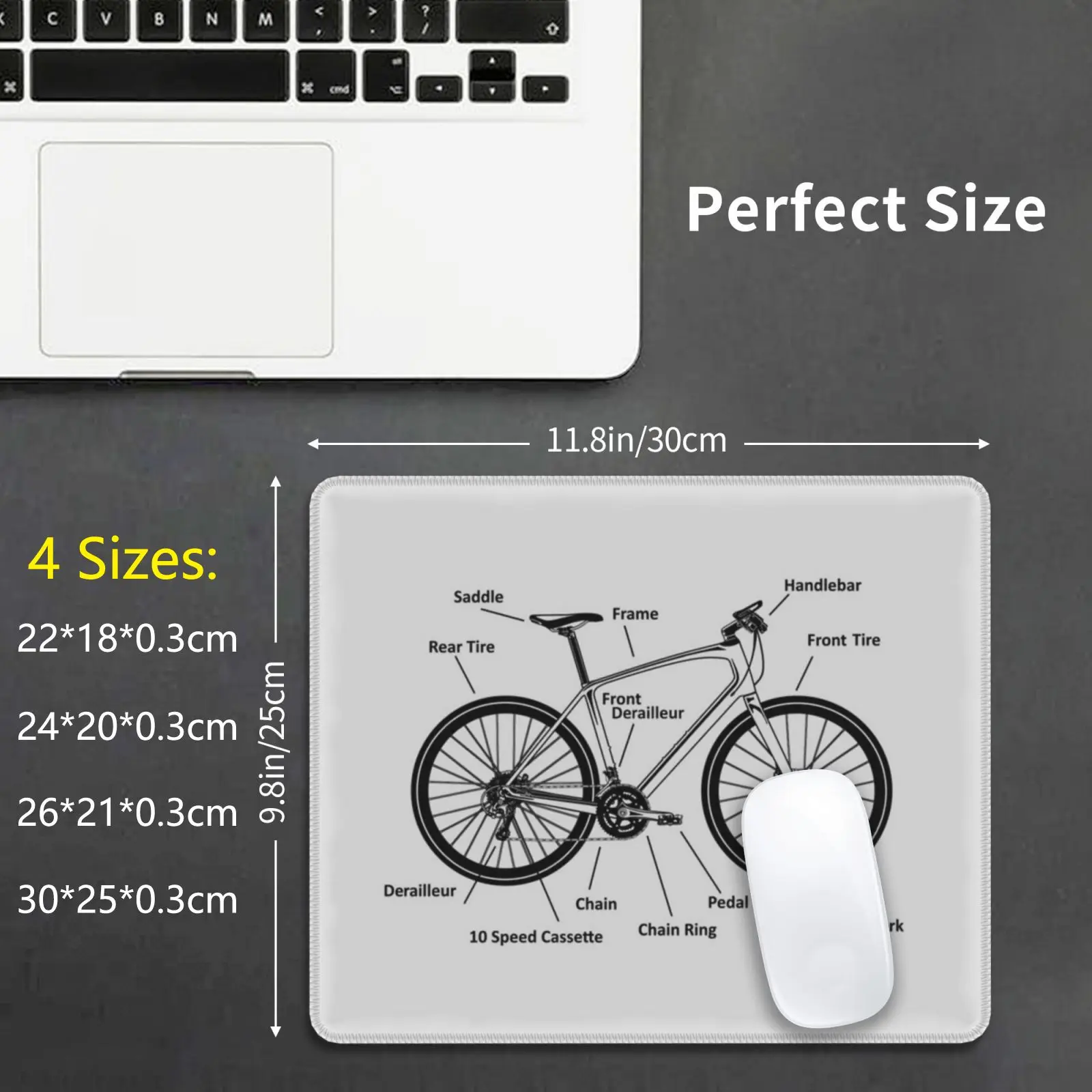 

Коврик для мыши для горного велосипеда с принтом «сделай сам»